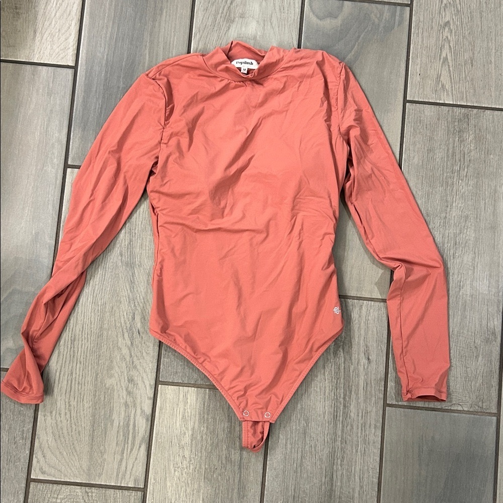 Popilush Shapewear Bodysuit Tummy Control Turtle Neck Seamless Long Sleeve Thong - Picture 5 of 7